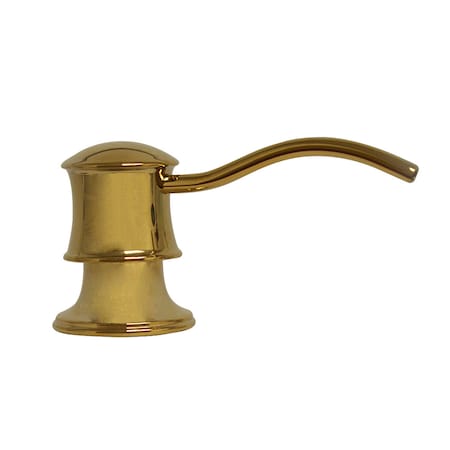 Whitehaus Solid Brass Soap/Lotion Dispenser, Polished Brass WHSD45N-B